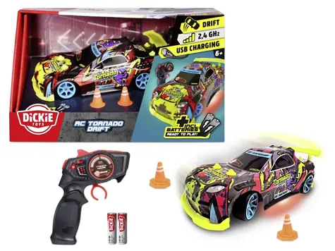 Dickie RC Tornado Drift 1:24, 22 cm, 2 kanały / od 6 lat