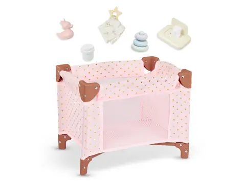 Łóżeczko dla lalek LullaBaby z akcesoriami / od 2 lat