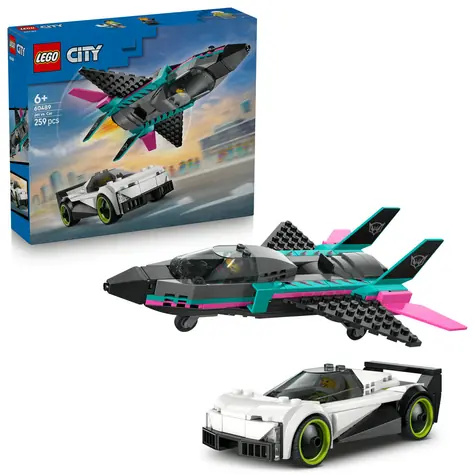 LEGO® City 60489 Odrzutowiec kontra samochód / Liczba elementów: 259 / od 6 lat