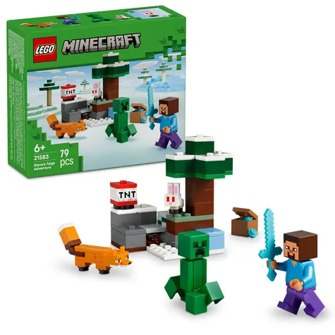 LEGO® Minecraft® 21583 Steve i przygoda w tajdze / Liczba elementów: 79 / od 6 lat