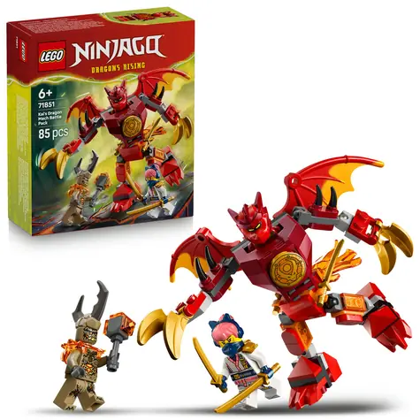LEGO® NINJAGO® 71851 Zestaw bitewny Kaia w smoczym stroju / Liczba elementów: 85 / od 6 lat