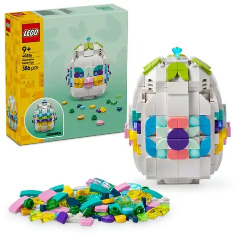 LEGO® Iconic 40816 Dekoracyjne jajko wielkanocne / Liczba elementów: 386 / od 9 lat
