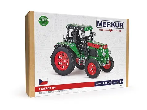 Merkur - Traktor 4x4 zielony / 567 części / od 5 lat