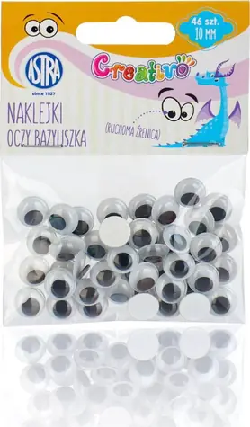ASTRA CREATIVO Oczy samoprzylepne 10mm Bazyliszek