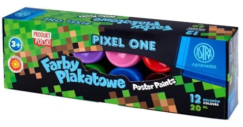 Farby temperowe ASTRA Pixel One 12x20ml / od 3 lat