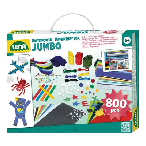Lena Kreatywne etui Jumbo niebieskie / 800 szt. / od 6 lat