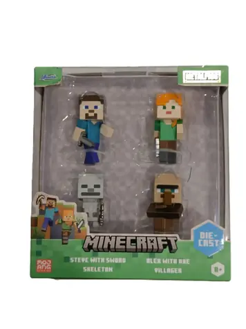 Figurki Jada Minecraft 2.5" / zestaw 4 szt. / od 8 lat