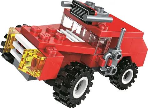 Wóz strażacki QMAN Water Cannon 1805-8 z czujnikiem pożaru / Zestaw konstrukcyjny / 35 elementów / od 6 lat