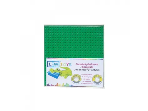 Płytka bazowa LW Toys 24x24 kropki zielona