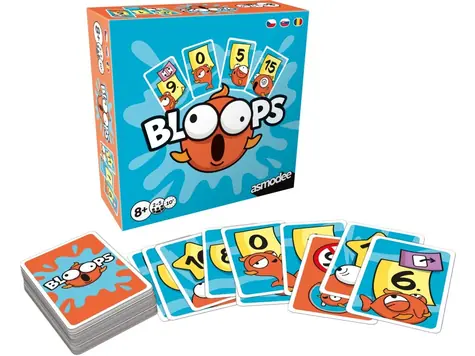 Asmodee Bloops / Liczba graczy: 2-5 / Czas trwania gry: 10 minut / od 8 lat