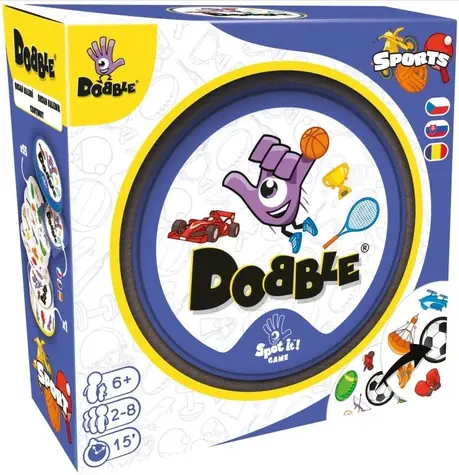Asmodee Dobble Sport / Liczba graczy: 2-8 / Czas trwania gry: 15 minut / od 6 lat