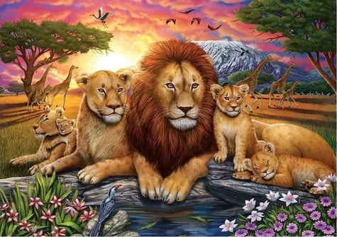 ART PUZZLE 5221 Puzzle Rodzina Lwów / 1000 elementów / od 15 lat