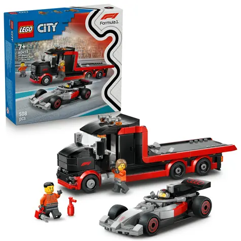 LEGO® City 60493 Ciężarówka wystawowa F1® z samochodem wyścigowym Audi F1® / Liczba elementów: 508 / od 7 lat