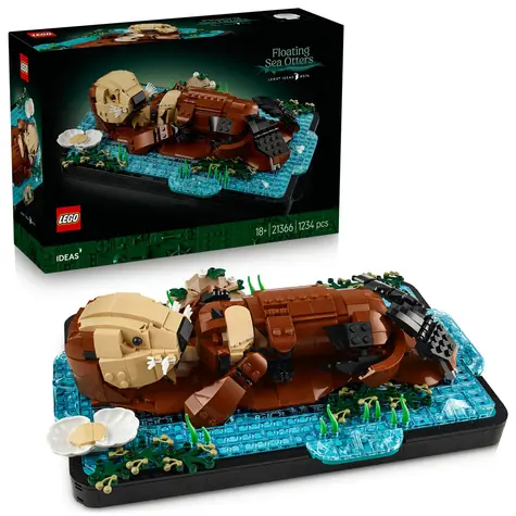 LEGO® Ideas 21366 Pływające wydry morskie / Liczba elementów: 1234 / od 18 lat