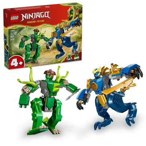 LEGO® NINJAGO® 71853 Jay i smoczy mech w walce / Liczba elementów: 107 / od 4 lat