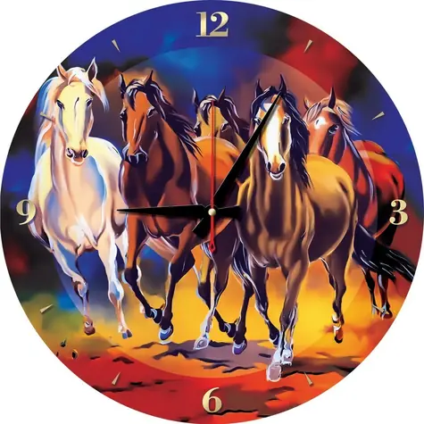 ART PUZZLE 5004 Zegar puzzle Konie / 570 elementów (wraz z ramą) / od 15 lat