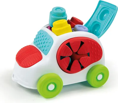 Clementoni Soft Clemmy Wkładany sensoryczny samochodzik z kostkami / od 6 miesięcy