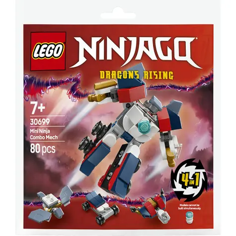LEGO® NINJAGO® 30699 Miniaturowy ninja mech combo / Liczba elementów: 80 / od 7 lat