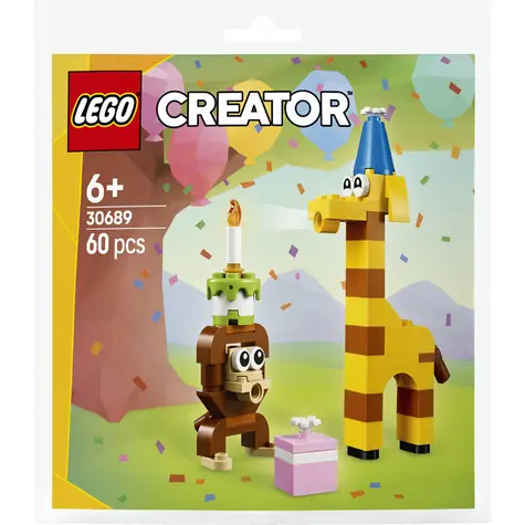 LEGO® Creator 30689 Zwierzęta na przyjęciu urodzinowym / Liczba elementów: 60 / od 6 lat