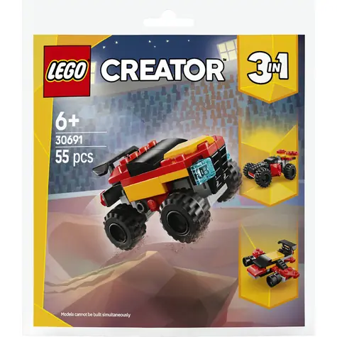LEGO® Creator 3 w 1 30691 Miniaturowy Monster Truck ze składanym dachem / Liczba elementów: 55 / od 6 lat
