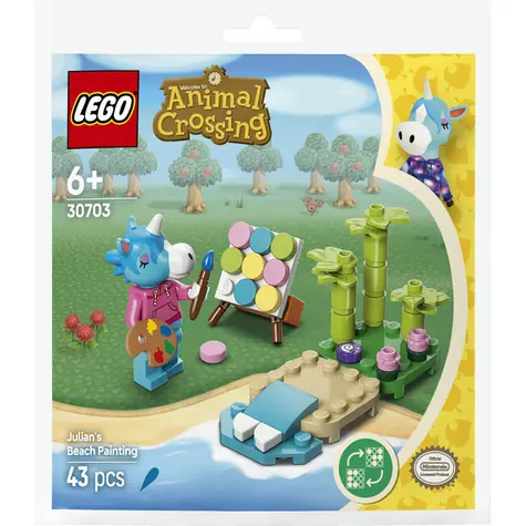 LEGO® Animal Crossing™ 30703 Julian i plaża Malowanie / Liczba elementów: 43 / od 6 lat