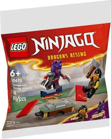 LEGO® NINJAGO® 30675 Plac ćwiczeń turniejowych i KAI i starcie w świątyni Rapton / Liczba elementów: 49 / od 6 lat