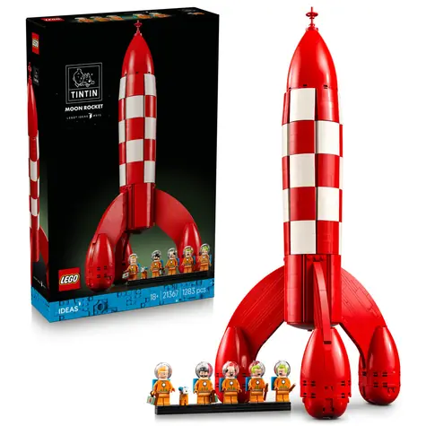 LEGO® Ideas 21367 Tintin® i rakieta księżycowa / Liczba elementów: 1283 / od 18 lat