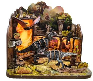 2Kids Toys Miniaturowy domek Zamek dinozaurów