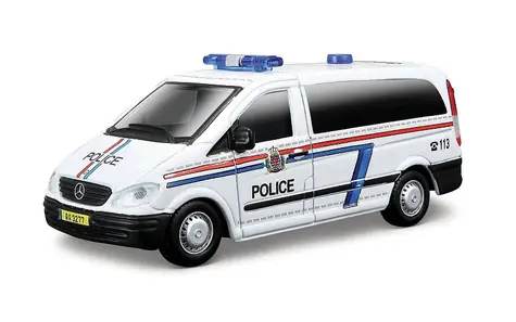 Bburago EMERGENCY Pojazd ratunkowy - Mercedes-Benz Vito / 1:50 / od 3 lat