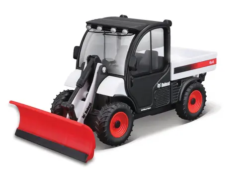 Bburago FARMLAND Bobcat Toolcat z pługiem do odśnieżania / 10 cm / od 3 lat