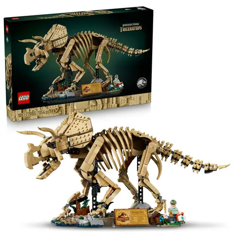 LEGO® Jurassic WORLD 77985 Skamieniałości dinozaurów: Triceratops / Liczba elementów: 1154 / od 18 lat