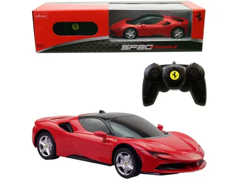 Wykonano 25476 - Samochodzik zdalnie sterowany Ferrari SF90 Stradale / 1:24 / 5x AA / od 3 lat