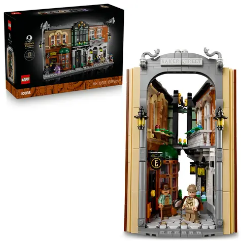 LEGO® Icons 10351 Podpórka do książek: Sherlock Holmes / Liczba elementów: 1359 / od 18 lat