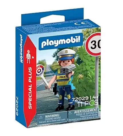 Playmobil® Special PLUS 72029 Policjant z radarem / Liczba elementów: 11 / od 4 lat
