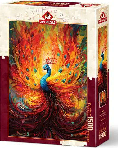 ART PUZZLE 5404 Puzzle Kolorowy Paw / 1500 elementów / od 15 lat