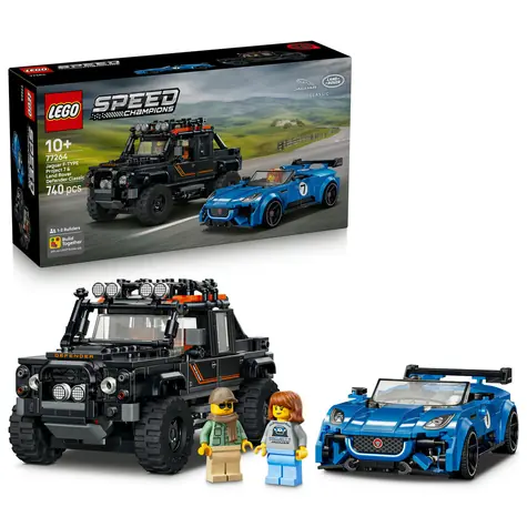LEGO® Speed Champions 77264 Jaguar Project 7 i Land Rover Defender / Liczba elementów: 740 / od 10 lat