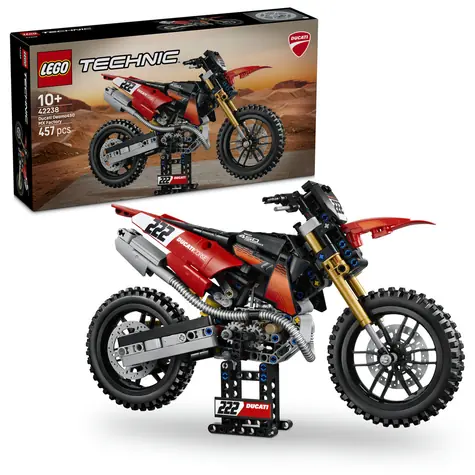 LEGO® Technic 42238 Motocykl fabryczny Ducati Desmo450 MX / Liczba elementów: 457 / od 10 lat