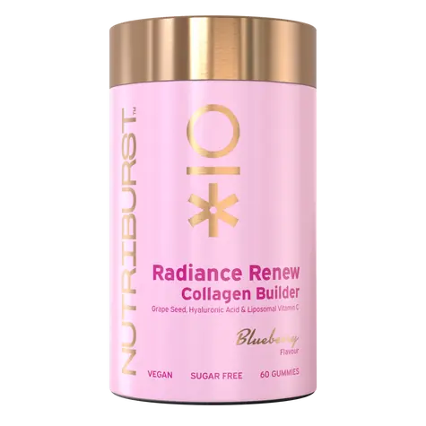 Nutriburst Premium Collagen Revive - żelki z witaminami i kolagenem dla zdrowej skóry i stawów, jagodowe 60 szt. 