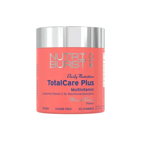 Nutriburst TotalCare PLUS - żelki multiwitaminowe z witaminami C, D3, B6, B12 i cynkiem, owoce leśne 60 szt. 