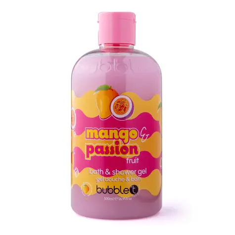 Bubble T Smoothie Mango i Marakuja Żel do kąpieli i pod prysznic 500 ml / Żel pod prysznic