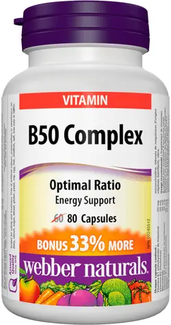 Webber naturals B50 Complex 80 tabletek