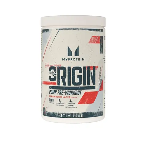MyProtein Origin Pre-Workout Stim Free 600 g truskawkowy