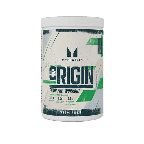 MyProtein Origin Pre-Workout Stim Free 600 g kwaśne jabłka