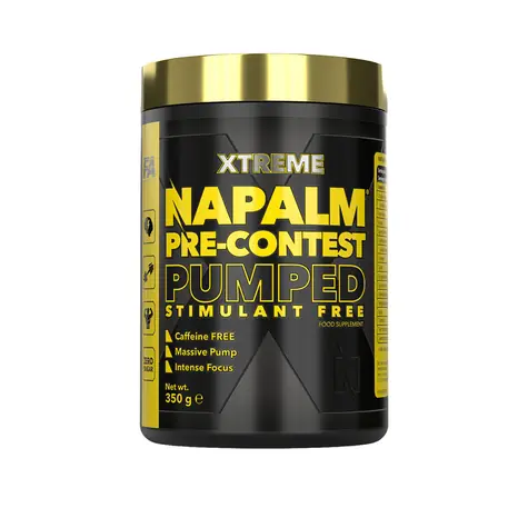 Fitness Authority Napalm Pre-Contest Pumped Stimulant Free 350g Mango Lemon