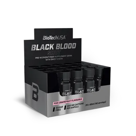 BioTech Black Blood Shot 20 x 60 ml różowy grejpfrut