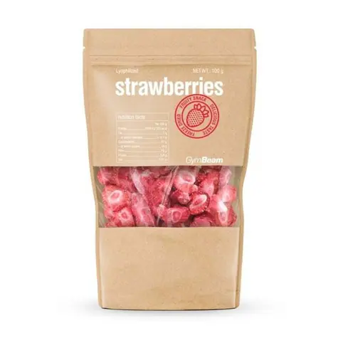 Liofilizowane truskawki - GymBeam (100 g)