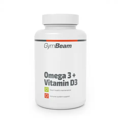 Omega 3 + Witamina D3 - GymBeam (90 kapsułek)