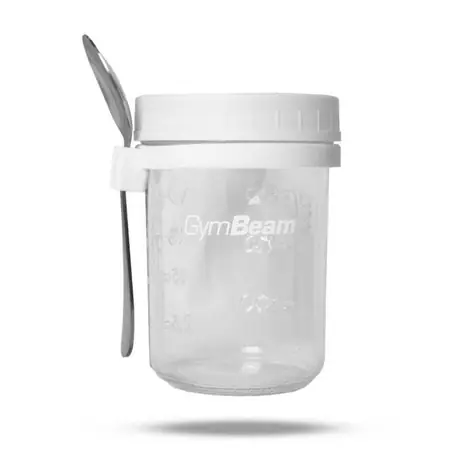 Kubek śniadaniowy biały 350 ml - GymBeam (biały)