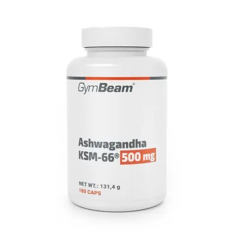 Ashwagandha KSM-66® 500mg - GymBeam (180 kapsułek)