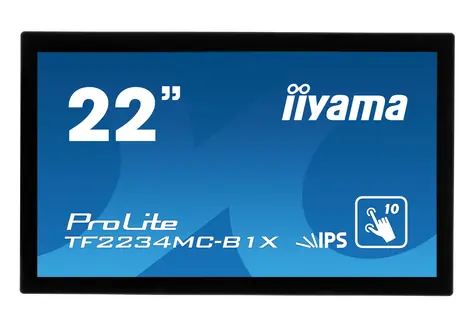 21,5" IIYAMA ProLite TF2234MC czarny / LED / 1920 x 1080 / IPS / 16:9 / 8 ms / 225 cd-m2 / VGA / DVI 